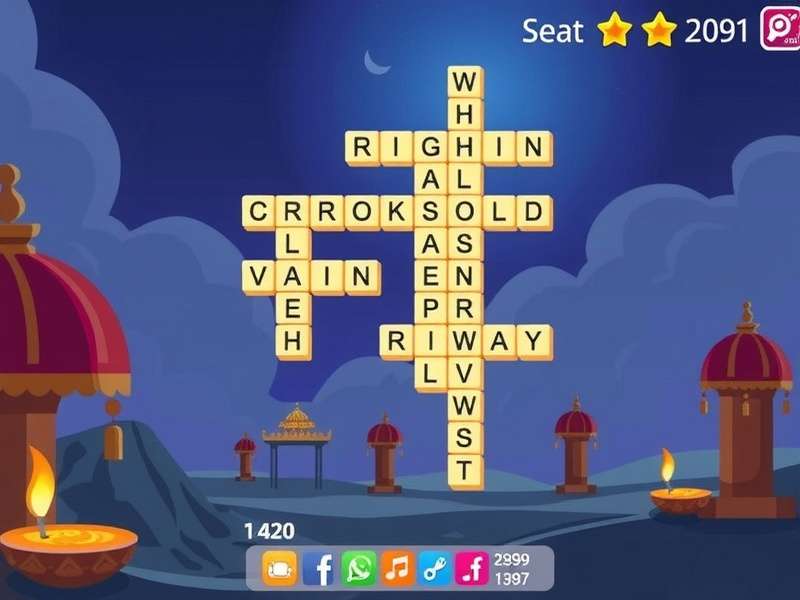 Urdu Crossword Clash gameplay screenshot